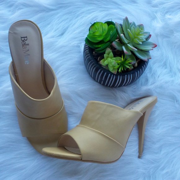 *SOLD* Open Toe Slip-On Heels - Picture 2 of 8